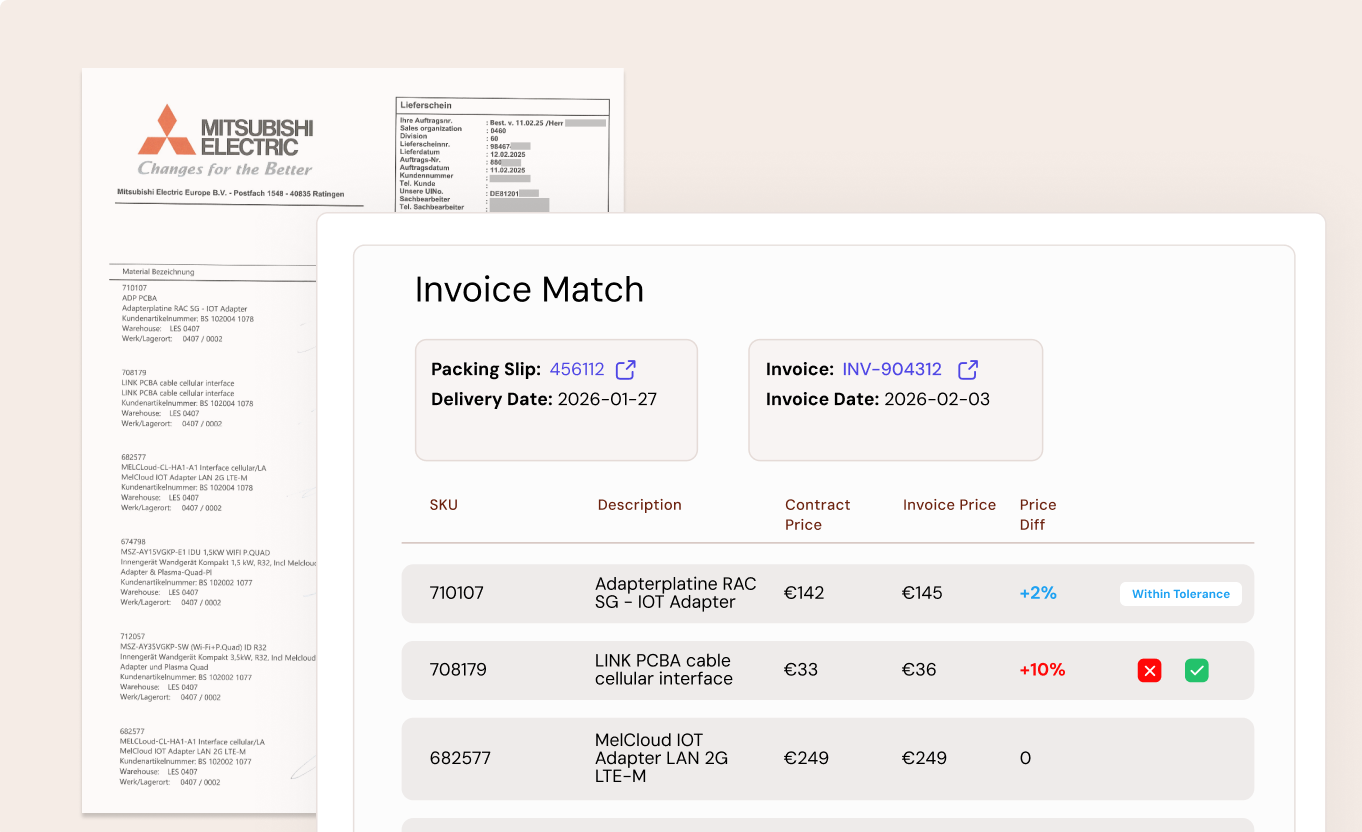 Invoice Matching